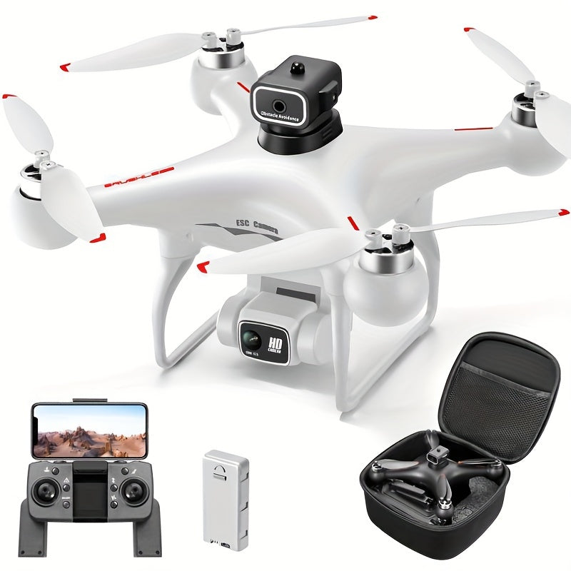The S116 Drone Features Flow Positioning Obstacle Avoidance Dual Adjustable Hd Cameras Long Lasting Brushless Motors Making It A Perfect Toy And Gift For Both Adults And Children White Color