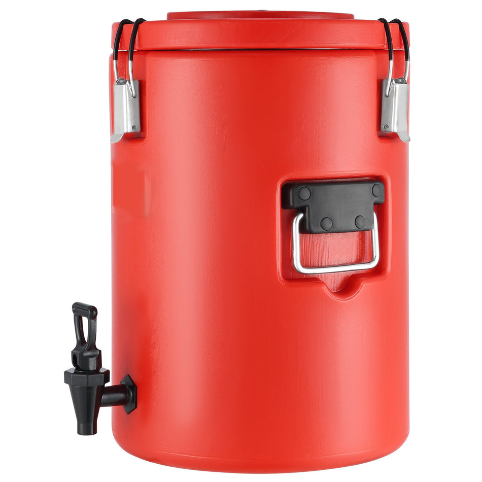 Stainless Steel Insulated Beverage Dispenser 45 Gallon 172 Liter Thermal Hot And Cold Drink Server Dispenser With Spigot Handle Food Grade For Hot Tea Coffee Water Restaurant Drink Shop