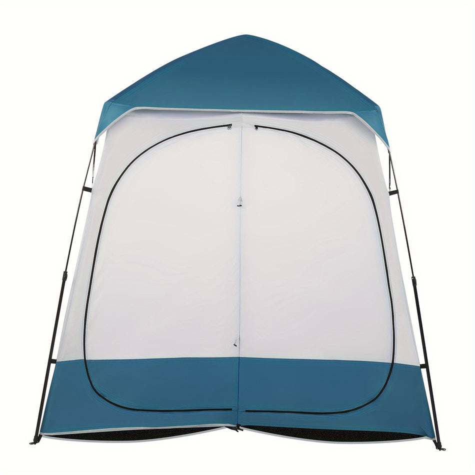 2 Person Instant Pop Up Privacy Tent   90X90X48 Inch Lightweight Oxford Cloth Dressing Tent With Ground Stakes Windproof Ropes Bluewhite High Quality Shelter For Camping Outdoor Restroom Shower Booth Sturdy Support Structure Camping Tent