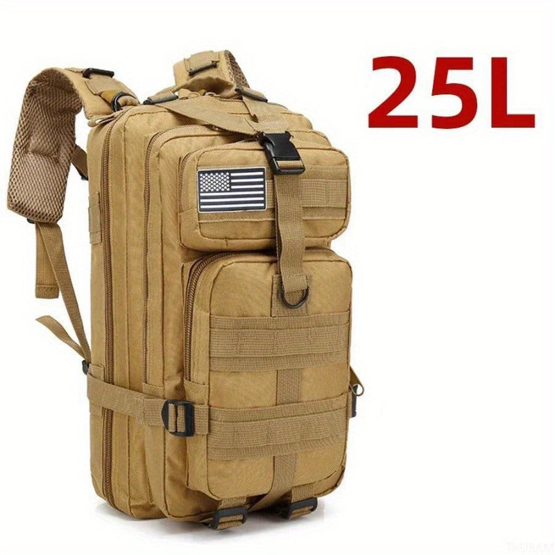Spacious Waterproof 1000D Nylon Backpack   Tactical Outdoor Rucksack For Camping Hiking Trekking Fishing Casual Style Hand Washable Mens Fashion Available In 66Gal Size Hiking Backpack Khaki