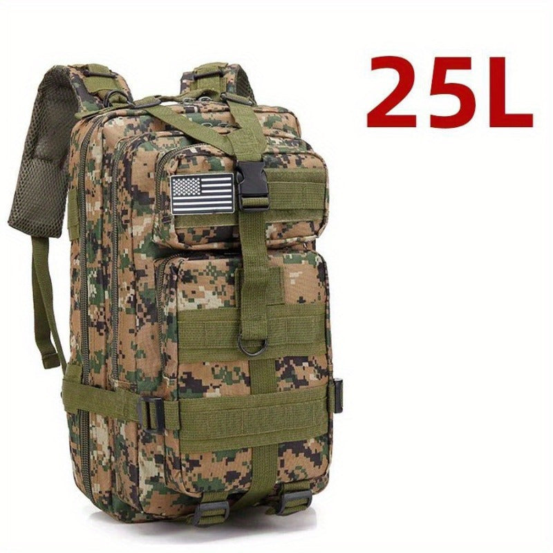 Spacious Waterproof 1000D Nylon Backpack   Tactical Outdoor Rucksack For Camping Hiking Trekking Fishing Casual Style Hand Washable Mens Fashion Available In 66Gal Size Hiking Backpack Camouflage Green