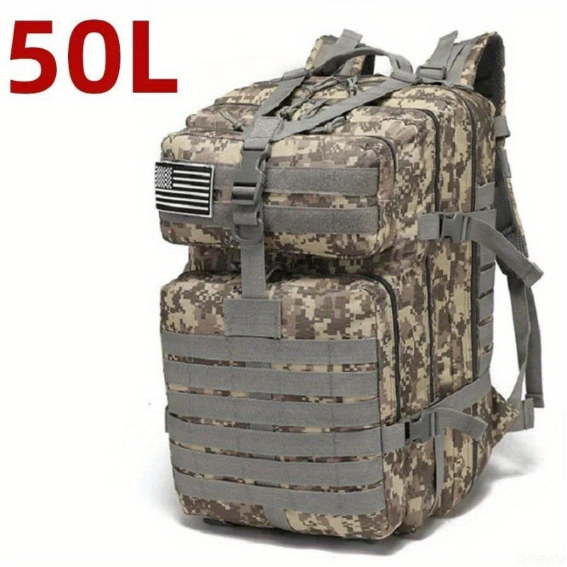 Spacious Waterproof 1000D Nylon Backpack   Tactical Outdoor Rucksack For Camping Hiking Trekking Fishing Casual Style Hand Washable Mens Fashion Available In 1321Gal Size Hiking Backpack Acu