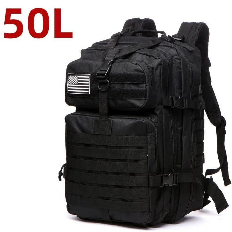 Spacious Waterproof 1000D Nylon Backpack   Tactical Outdoor Rucksack For Camping Hiking Trekking Fishing Casual Style Hand Washable Mens Fashion Available In 1321Gal Size Hiking Backpack Black
