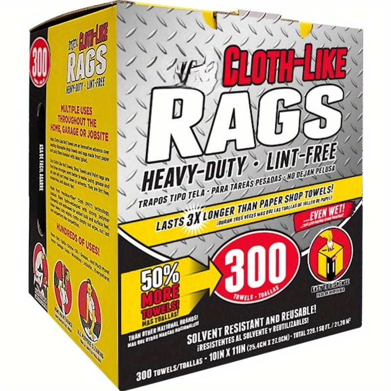 300Ct Box Cloth Like Rags