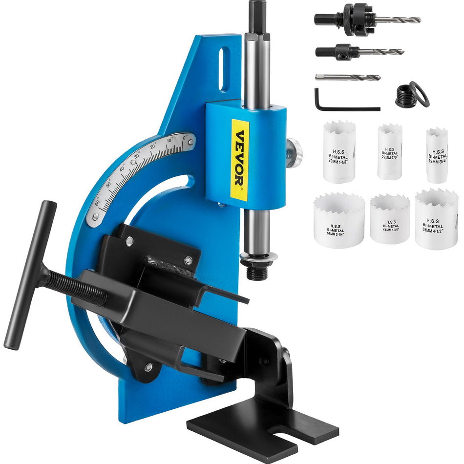 Tube Notcher Kit 60 Degree Pipe Tubing Notcher W 9 Pc Bi Metal Hole Saw 34  2 14 With Case Tubing And Pipe Notcher 2 Drills Tube Notcher Tool For Cutting Holes Through Metal Wood Plastic