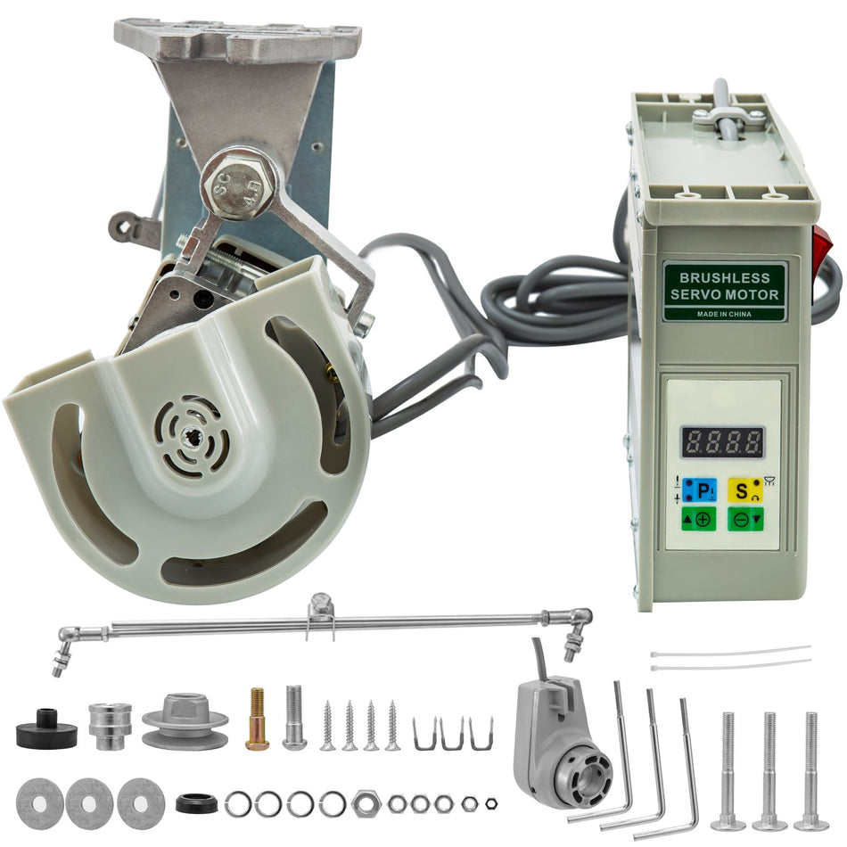 1Hp Sewing Machine Servo Motor 750W 3500Rpm Energy Saving Mute Tie Bar Brushless Servo Motor With Needle Positioner For Industrial Sewing Machine 110V