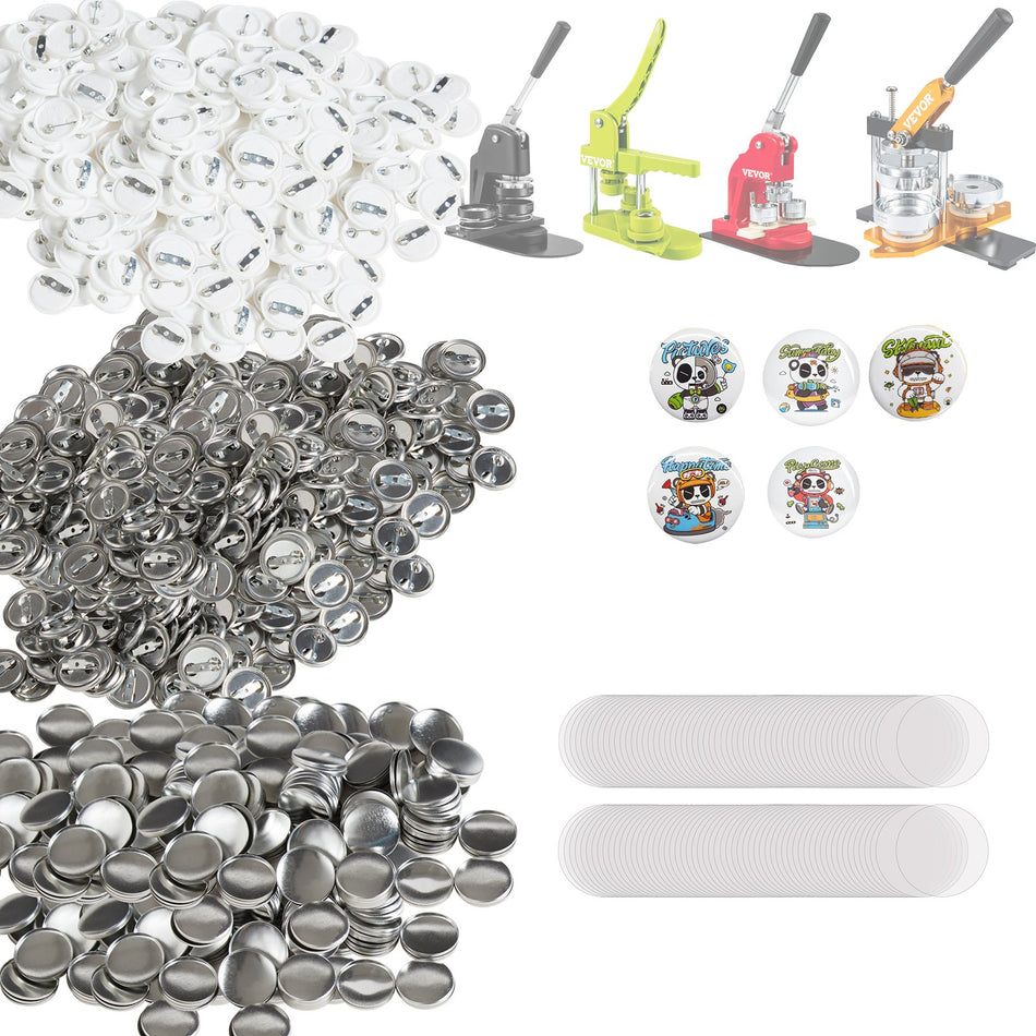 1 25Mm Button Badge Parts Supplies For Button Maker Machine 500 Sets