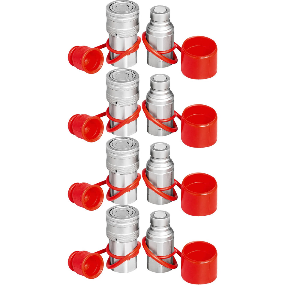 34Npt Hydraulic Quick Connect 34Body Hydraulic Coupler 207Mpa Hydraulic Coupling Quick Connect 106Lmin Hydraulic Quick Coupler Iso 16028