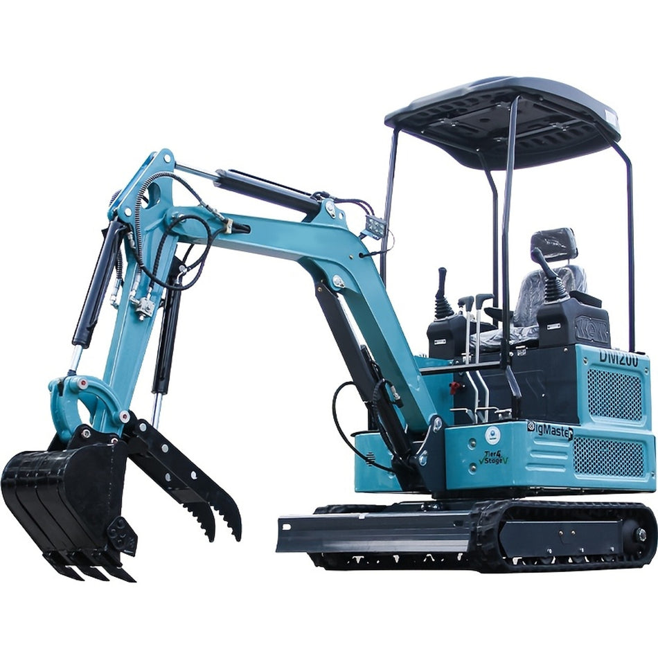 18T Mini Excavator   Hydraulic Thumb Bucket Dual Cylinder Engine   Perfect For Construction Gardening Farming Road Projects