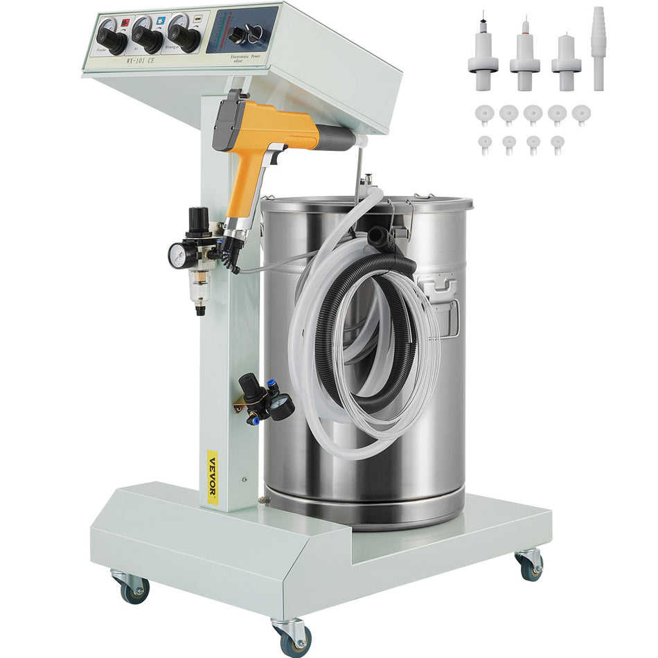 40W 50L Electrostatic Powder Coating Machine With Spraying Gun Paint 550G Wx 101 Powder Coating System 40W 50L