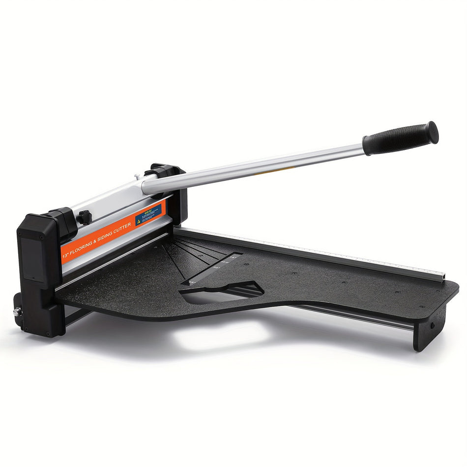 13 Multi Material Vinyl Floor Cutter   Precision Cuts For Laminate Rubber Lvp Lvt Spc Pvc Vct Wpc Siding Durable High Speed Steel Blade Easy Grip Aluminum Handle Safety Lock Quiet Operation Ideal For Diy Professional Use