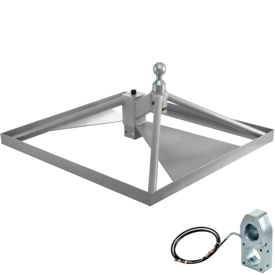 5Th Wheel Hitch Gooseneck Mount Trailer Hitch Adapter 126 Tall Aluminum Base 22046 Lbs Gtwr 4409 Lbs Tongue Weight Fit Most Trucks With Gooseneck Hitch Balls