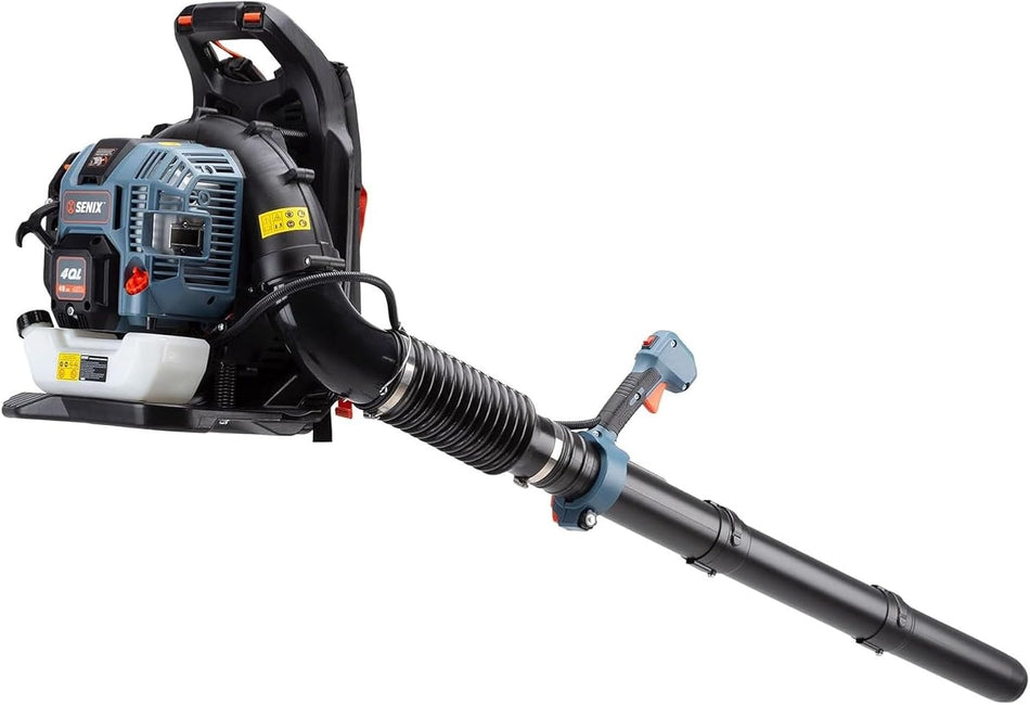 4Ql 49 Cc 4 Cycle Backpack Gas Leaf Blower Up To 600 Cfm And 200 Mph Variable Speed Cruise Control 18N Blowing Force 200 Blb4Ql M