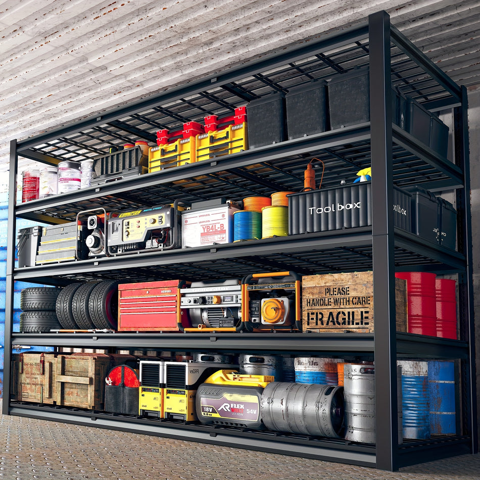 60 W Garage Shelving Heavy Duty Storage Shelves 3000Lbs Adjustable 5 Tier Metal Shelving Unit For Storage Rack Garage Storage Shelves Industrial Shelf Utility Rack 60 W X 24 D X 72 H For Store Display