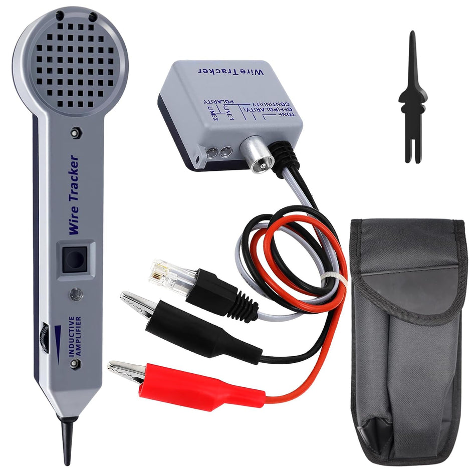 Tone Generator Kit Wire Tracer Circuit Tester 200Ep High Accuracy Wire Tester Kit Wires Tone Tracer Multi Tone Cable Test Kits With Inductive Amplifier For Network Cables Collation