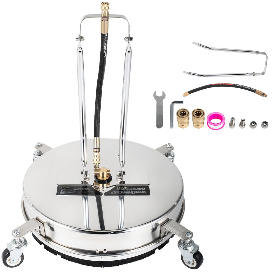 Surface Cleaner 4000 Psi Pressure Surface Cleaner 18 Pressure Washer Surface Cleaner 14 Qc Pressure Washing Surface Cleaner Stainless Steel Pressure Cleaner For Decks With Twin Rotary Arm