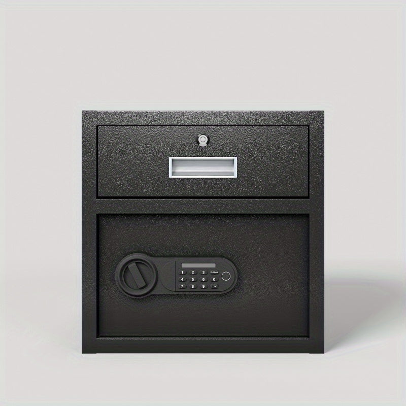 Steel Security Safe And Lock Box With Electronic Keypad   Secure Cash Jewelry Id Documents Black 169Cubic Feet