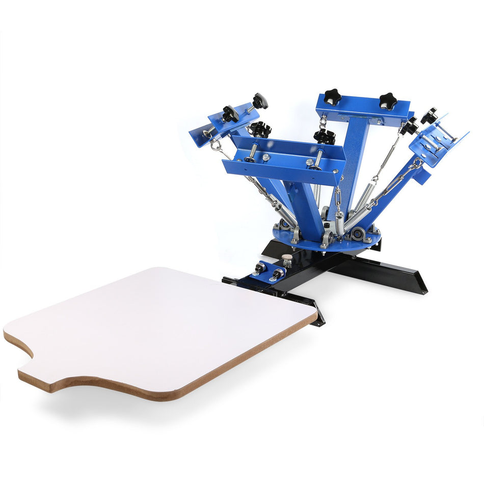 4 Color 1 Station Silk Screen Printing Kit Press Machine Flash Dryer Separated Electrical Control Box