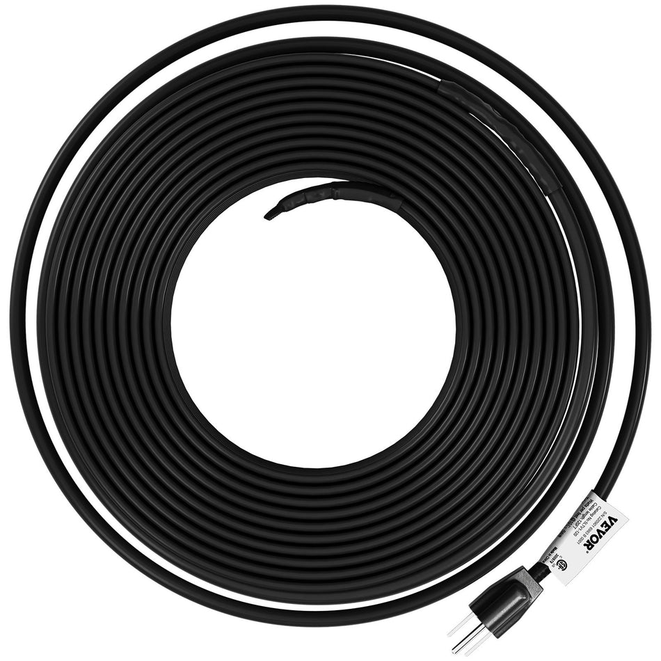 Self Regulating Pipe Heating Cable 120 Feet 5Wft Heat Tape For Pipes Roof Snow Melting De Icing Gutter And Pipe Freeze Protection 120V