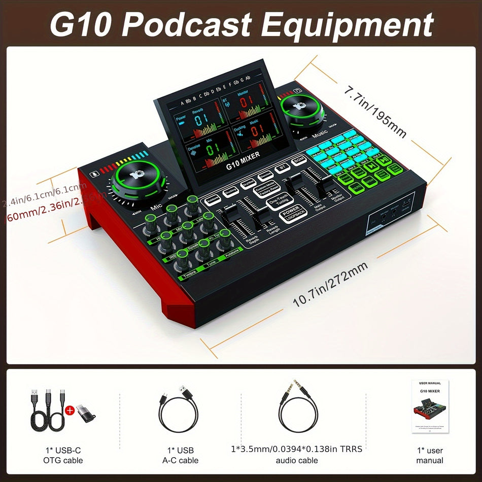 5 Channel Mixer Professional 5 Channel Audio Dj Mixer Sound Board 48V Phantom Power Usb Mp3 Playback Live Streaming Recording Parties Ktv Stage Performances Black With Green Accents User Friendly Interface G10