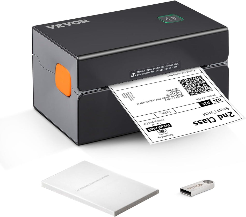 Thermal Label Printer 4X6 300Dpi Usbbluetooth For Amazon Ebay Etsy Ups