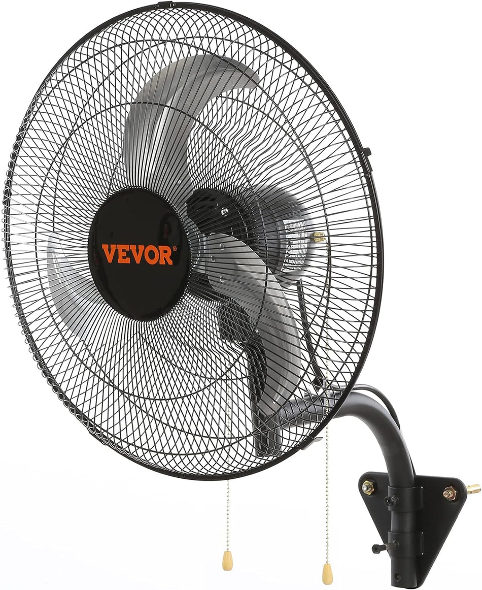 Wall Mount Misting Fan 30 Inch 3 Speed High Velocity Max 9500 Cfm Waterproof Oscillating Industrial Wall Fan Commercial Or Residential For Warehouse Greenhouse Workshop Black Etl Listed