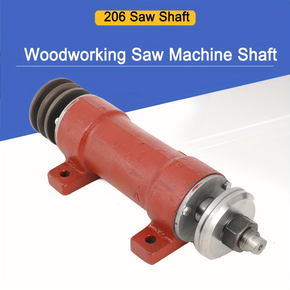 206 Woodworking Saw Machine Shaft Assembly Positive Direction Rotation Spindle Wood Machinery Fittings For Table Saw Bench Drill Bench Mills Red