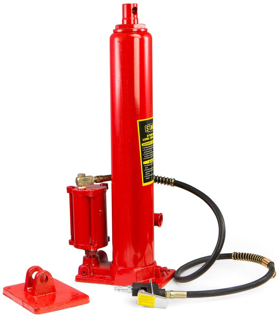 8 Ton Air/Hydraulic Long Ram Jack Piston Ram 8-Ton Capacity Cherry Crane Shop En
