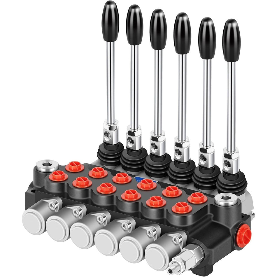 15 Gpm Durable Cast Iron Hydraulic Control Valve   High Efficiency With Joystick Adjustable Relief Manual Operation For Tractors Loaders More