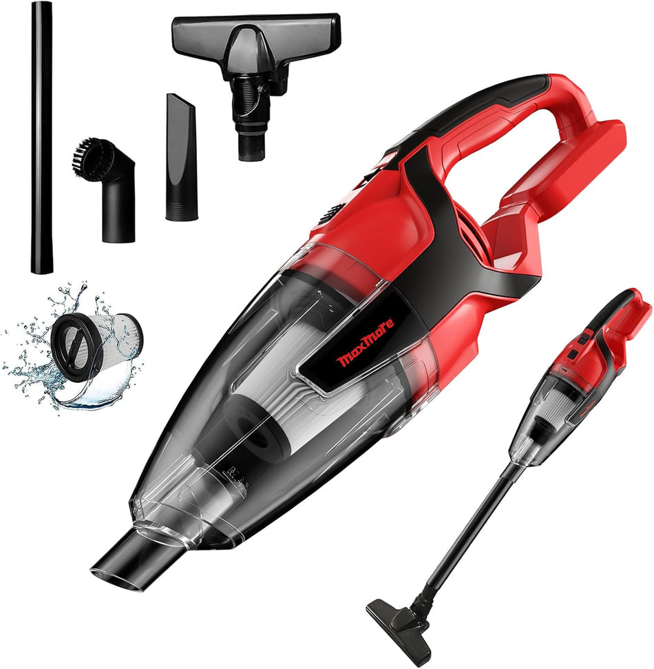 120W Cordless Handheld Vacuum Cleaner Compatible With Milwaukee 18V Battery Battery Not Included Portable Stick Vacuum For Hard Floor Carpet Car Pet Hair Cleaning
