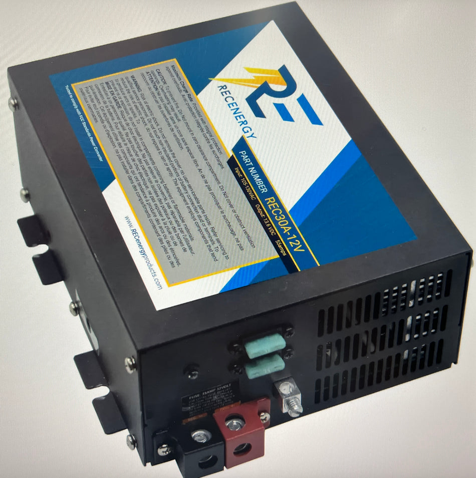 30 Amp Power Converter 120Vac To 12Vdc Rv Battery Charger