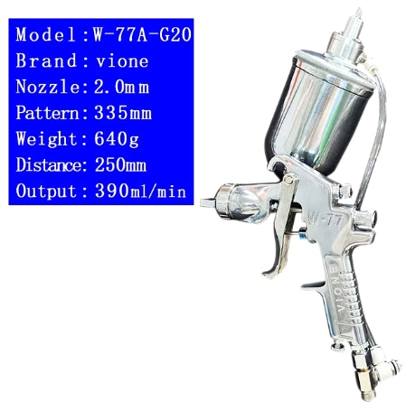 W77A W 101A W 71A 20Mm Tip Professional Spray Paint Gun Gravity Agitator Spray Gun W 77A W71A Pistol With Mixing Spray Gun