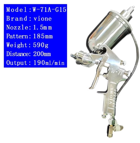 W77A W 101A W 71A 15Mm Tip Professional Spray Paint Gun Gravity Agitator Spray Gun W 77A W71A Pistol With Mixing Spray Gun