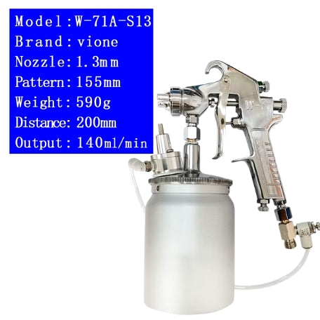 W77A W 101A W 71A 15Mm Tip Professional Spray Paint Gun Siphon Agitator Spray Gun W 77A W71A Pistol With Mixing Spray Gun