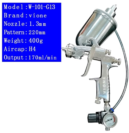 W77A W 101A W 71A G 15Mm Tip Professional Spray Paint Gun Gravity Agitator Spray Gun W 77A W71A Pistol With Mixing Spray Gun