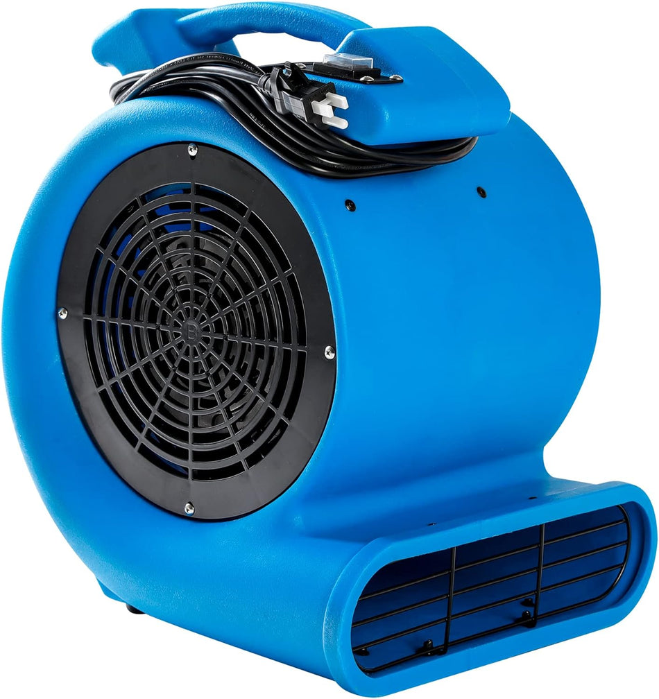 12Hp Air Mover Floor Drying Blower Fan   Powerful 12Hp Motor Carpet Dryer 2200 Cfm Air Flow Lightweight Design 2 Speed Settings For Drying Cooling Circulation