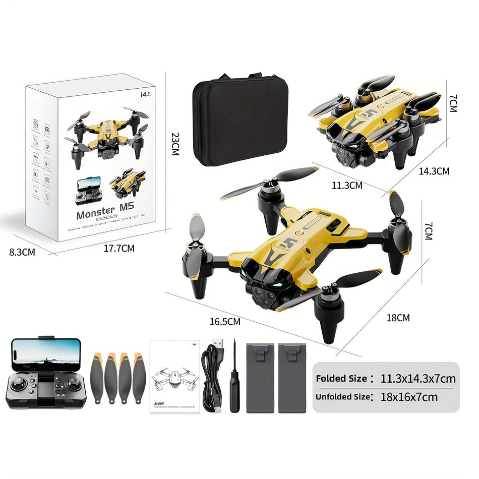 The All New One Can Be Controlled Via A Mobile App The 8K Aerial Is Perfect For Capturing Precious Moments And Enjoying Flying Indoors It Also Makes A Great Gift For Halloween Christmas Or New Year Color M5 Flagship Model Dual Battery