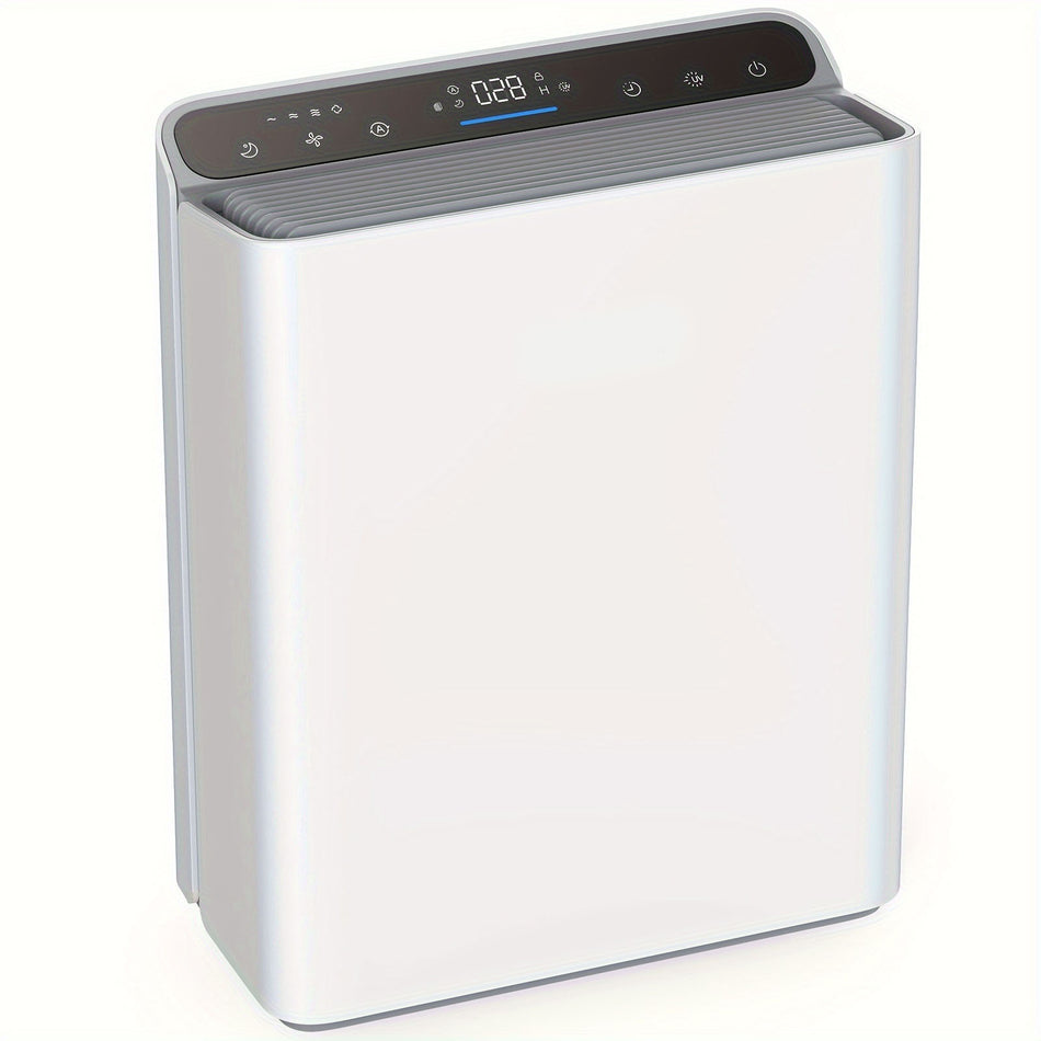 Up To 1280Ft Large Room Air Purifiers For Home With Laser Air Quality Sensor 3 Stage Filter Auto Mode For Pets Dander Pollen Allergies Dust Mold Odor Smoke White