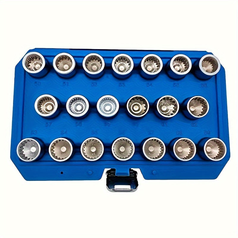 20Pcs Wheel Locking Nut Key Kit For Porsche Vw Touareg Wheel Lock Nut Socket Adapter Set Wheel Anti Theft Lug Nut Removal Tool Anti Theft Screw Remover