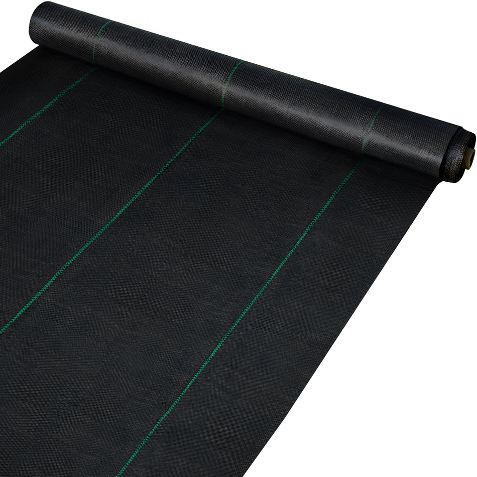 65Ftx300Ft Premium Weed Barrier Fabric Heavy Duty 32Oz Woven Weed Control Fabric High Permeability Good For Flower Bed Geotextile Fabric For Underlayment Polyethylene Ground Cover