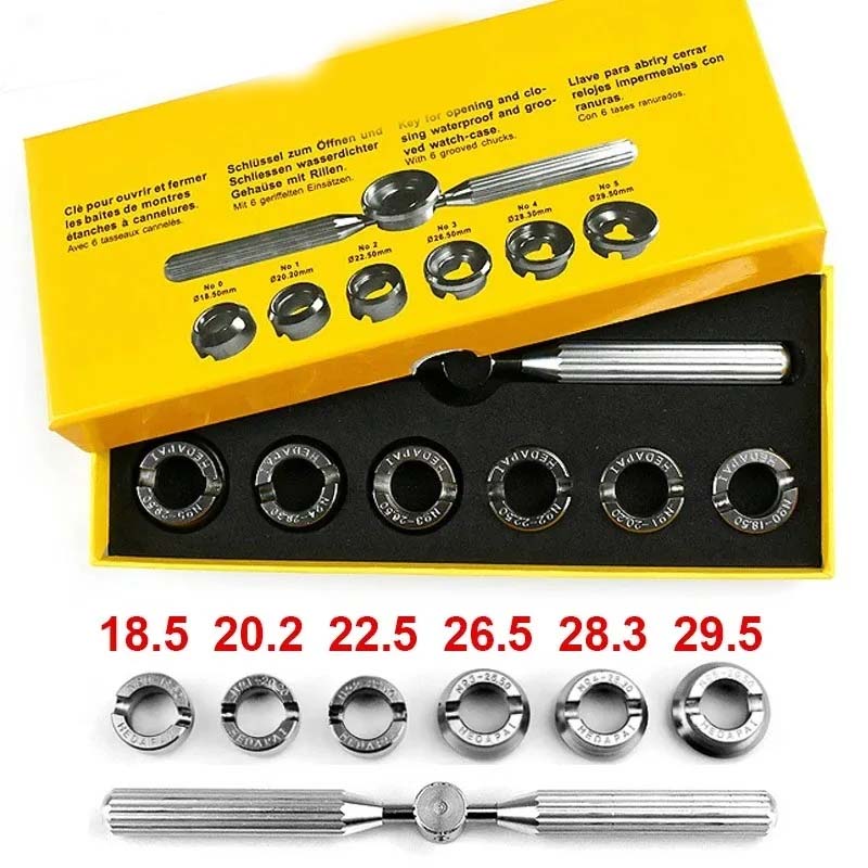 7 Pcsbox 5537 Watch Tools Clock Watch Opener Repair Tool Easy Open For Rolex Watch Back Case Watch Accessories
