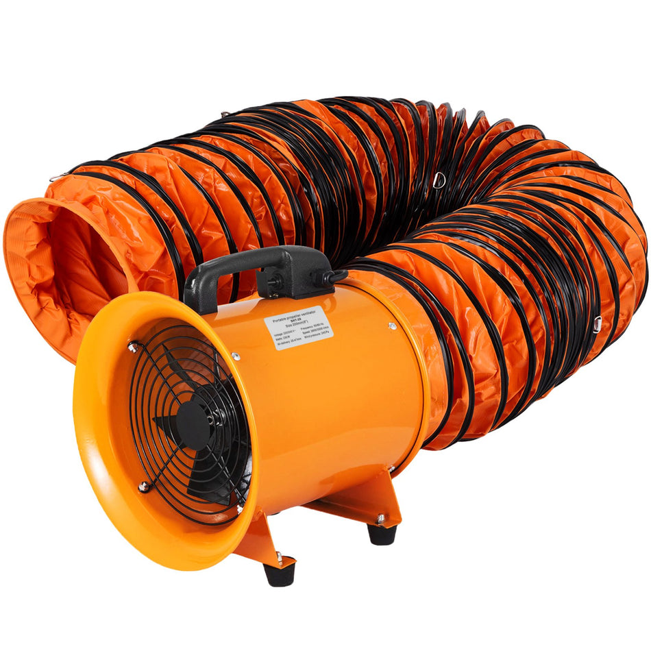 8 Extractor Fan Blower Portable W5M Duct Hose Exhaust Ventilator Rubber Feet