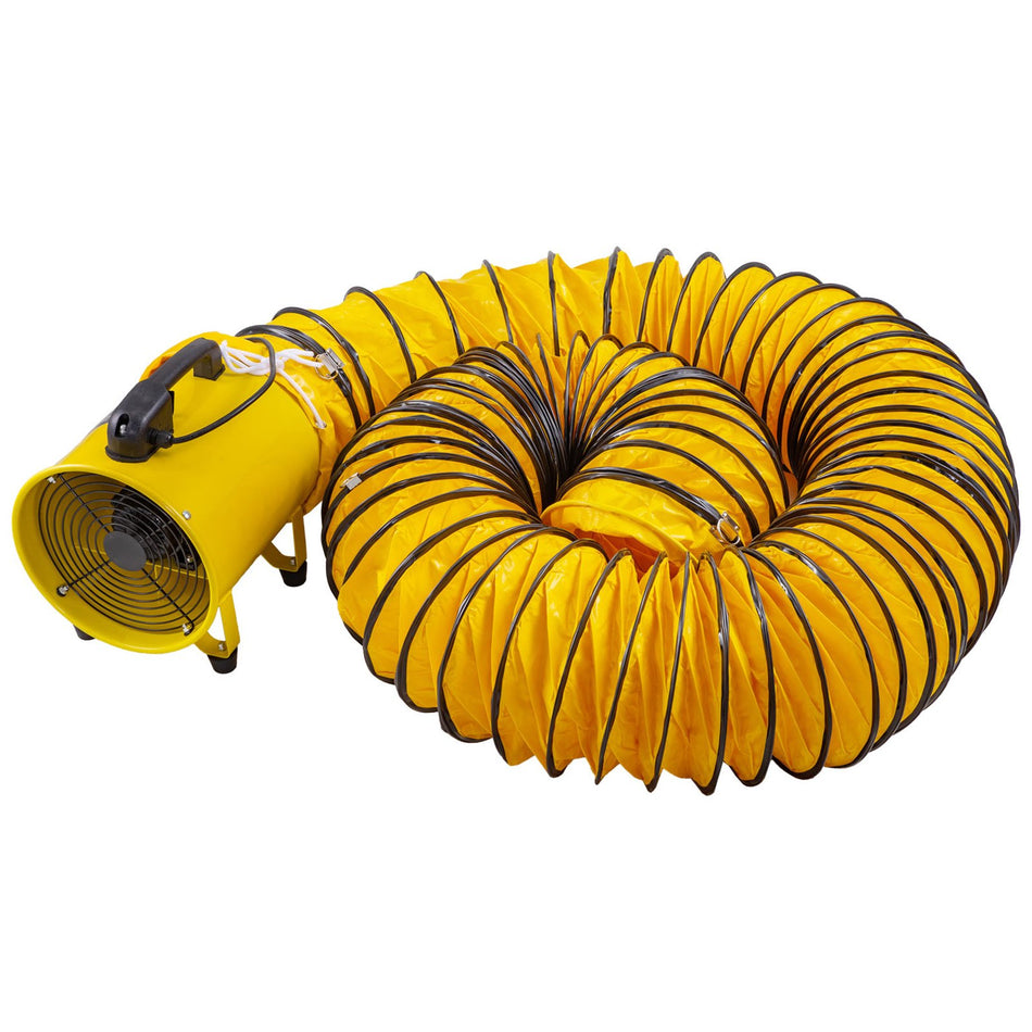 Utility Blower Fan 10 Inches 320W 10301518 Cfm High Velocity Ventilator W 328 Ft10 M Duct Hose Portable Ventilation Fan Fume Extractor For Exhausting Ventilating At Home