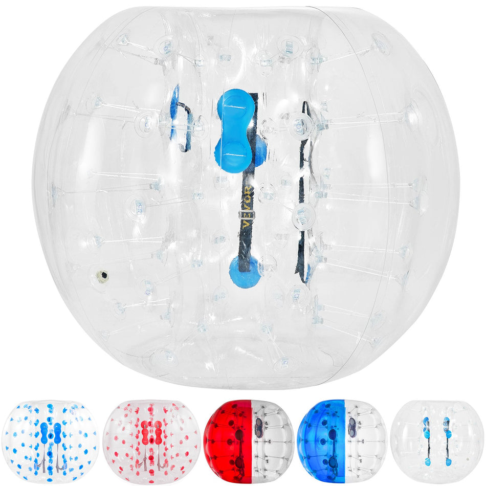 2Pcs Inflatable Bumper Ball 4 Ft 12M Diameter Bubble Soccer Ball Blow It Up In 5 Min Inflatable Zorb Ball For Adults Or Children 4 Ft Transparent