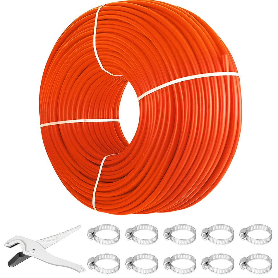1000Ft Pex Tubing Pipe 12 Pex Tubing Oxygen Barrier Radiant Floor Pex Pipe Radiant Heat Floor Heating Plumbing Cold And Hot Water Tubing