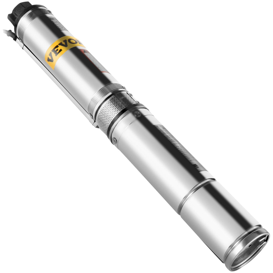 164Ft 05Hp Deep Well Pump Submersible 255Gpm Underwater 304 Stainless Steel