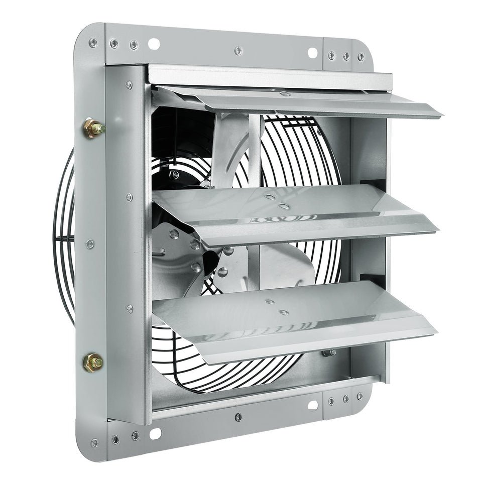 Shutter Exhaust Fan 10 With Speed Controller Ac Motor 820 Cfm No Assembly Required Wall Mount Attic Fan Ventilation And Cooling For Greenhouses Garages Sheds Fcc Listed