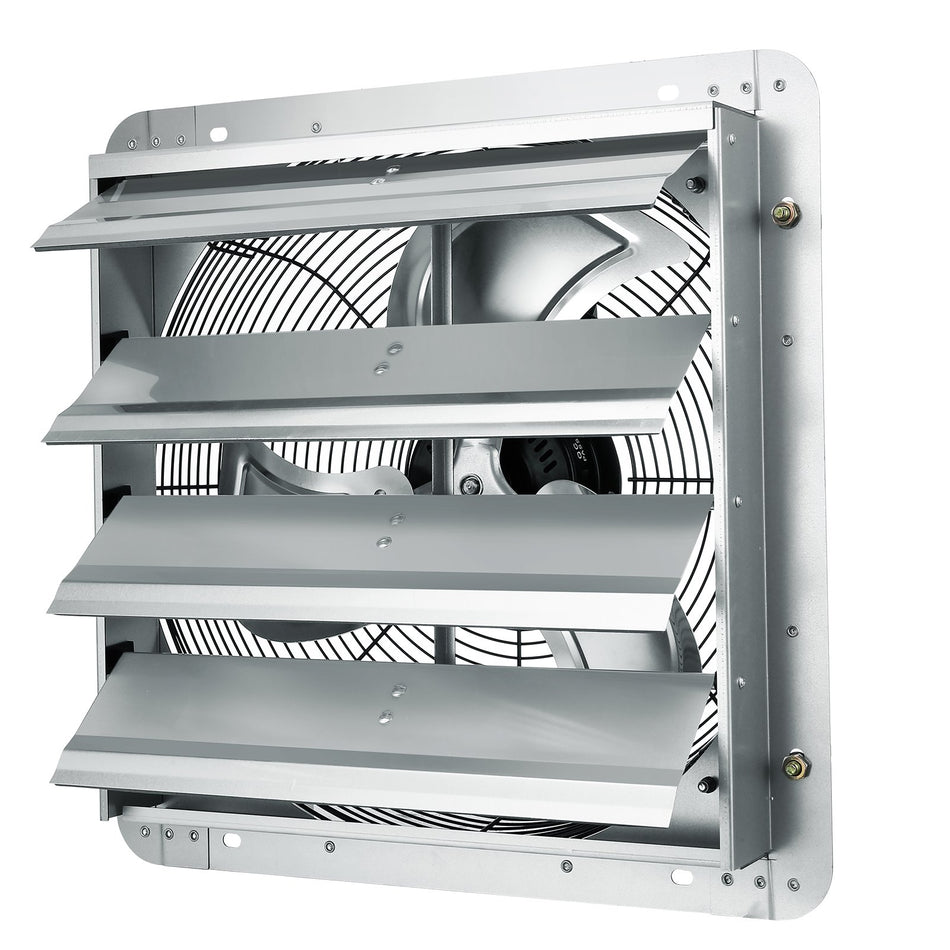 Shutter Exhaust Fan 16 With Speed Controller Ac Motor 2000 Cfm No Assembly Required Wall Mount Attic Fan Ventilation And Cooling For Greenhouses Garages Sheds Fcc Listed