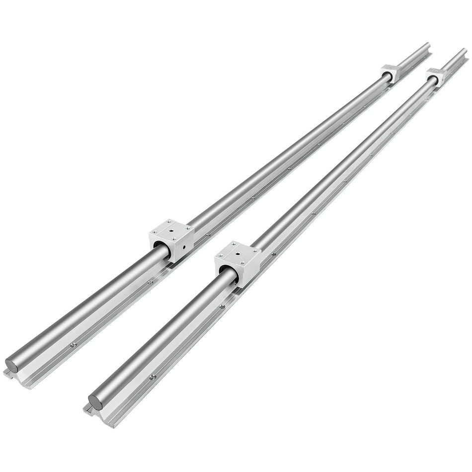 Sbr20 2200Mm 2X Linear Rail Set 4X Bearing Block 20Mm Grinding Shaft Rod