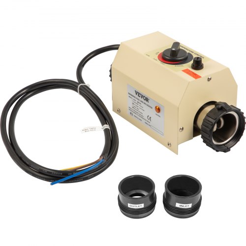 Water Heater Fit For Thermostat 3Kw 220V Electric Water Heater Fit For Thermostat For Max 528 Mini Gallon Swimming Pool And Spa Swimming Pool Fit For Thermostat Automated 48Mm Interface